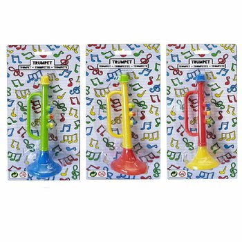 Trompete pe Card - 15 cm - Culori Mixte