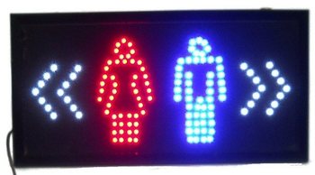 Panou Publicitar LED - TOALETĂ / WC