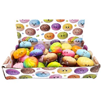 RAGE - BRELOCURI SQUISHY GĂLUȘTE - MIX CULORI - &Icirc;N DISPLAY (24 buc.)