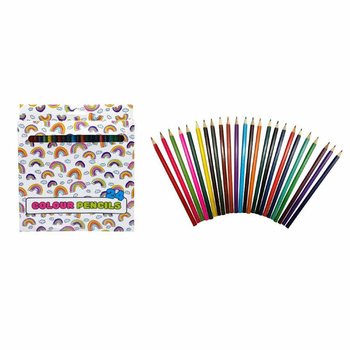 Set mare de creioane colorate 24 piese (12 buc.)