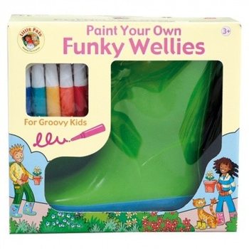 FUNKY WELLIES - COLOREAZĂ-ȚI PROPRIILE CIZME - VERDE / MĂRIME: 30