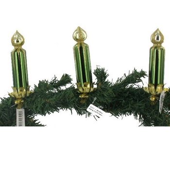 3 Lum&acirc;nări Decorative pentru Bradul de Crăciun cu Clips (6 buc.)