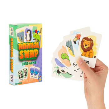 JOC DE CĂRȚI ANIMAL SNAP - JOC CU ANIMALE 36 CĂRȚI - &Icirc;N DISPLAY (12 buc.)