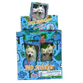 STICKER 3D CU GUMĂ DE MESTECAT (36 buc.)