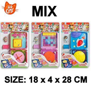 44CATS MIAO CITY PE BLISTER - DIM: 18x4x28 CM - MIX MODELE (40 buc.)