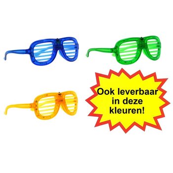 Ochelari SHUTTER SHADES cu Iluminare LED - Culoare: Roșu (12 buc.)