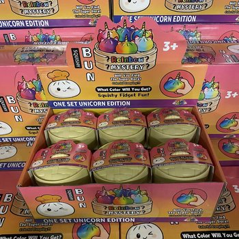 RAGE - Squishy Bun Dumplings MARI - EDIȚIE UNICORN (8,5 x 8,5 x 7,5 cm) (12 buc.)