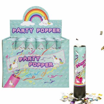 TUN DE CONFETI PARTY - UNICORN - ÎN DISPLAY (48 bucăți)
