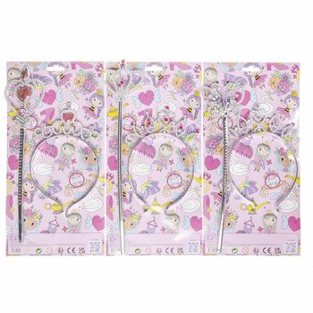 BAGHETĂ PRINȚESĂ + TIARA PE CARD (12 buc.)