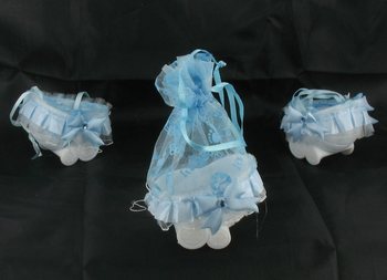 CĂRUCIOR DECORATIV - ALBASTRU BEBE (20 buc.)