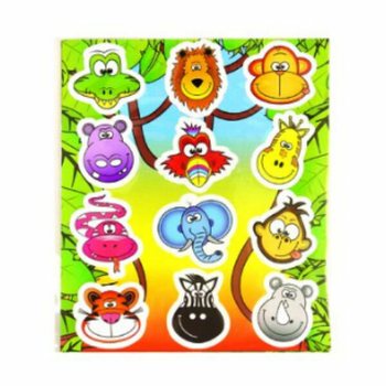 FUN STICKERS &ndash; MODEL: ANIMALE DIN JUNGLĂ (120 buc.)