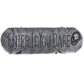 PANOU DECORATIV "ENTER IF YOU DARE" (1 buc.)