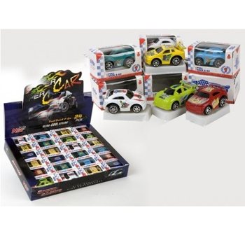 Mini Mașinuțe cu Fricțiune &icirc;n Display (24 buc.)