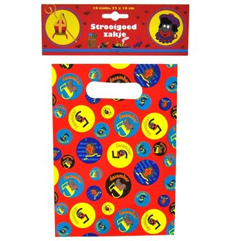 10 Pungi pentru Cadouri Sinterklaas / Moș Nicolae 22 x 16 cm (6 buc.)