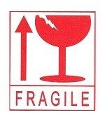 Etichetă FRAGILE / Autocolant FRAGIL (45 coli)