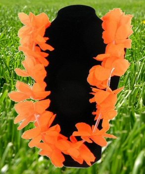 GIRLANDĂ HAWAII PORTOCALIE CM FOTBAL (12 buc.)