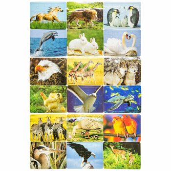 MIX Puzzle-uri Mici cu Animale (72 buc.)