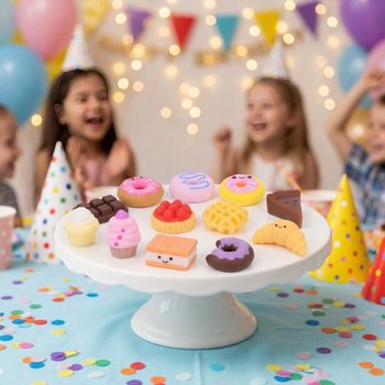 Jucării Squishy Deserturi &icirc;n Display (84 buc.) - Pentru Tombolă