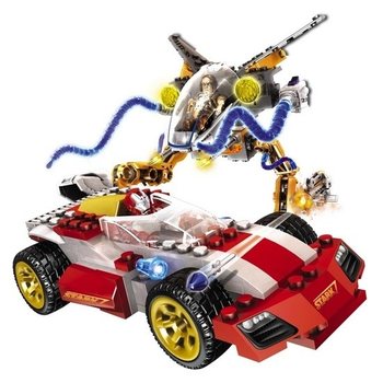 MEGA BLOKS Iron Man 2 Whiplash Showdown Set de Construcție - 1980
