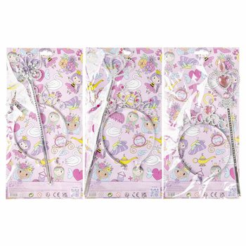 BAGHETĂ PRINȚESĂ + TIARA PE CARD (12 buc.)