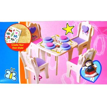 Set de Creație Puzzle 3D din Lemn (24 buc.)