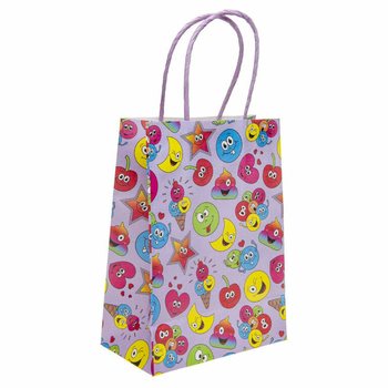 Pungi de Cadou din Hârtie Smiley - 16x9x22 cm (12 bucăți)