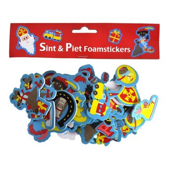 60 Stickere din Spumă Sinterklaas și Piet (3 seturi)