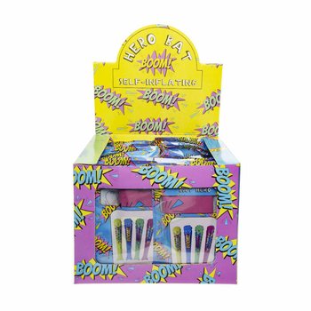 B&acirc;tă Autogonflabilă - Supererou BOOM! - 49x13cm - Display (48 buc)