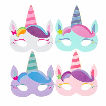 Mix Măști din Spumă Unicorn (48 buc.)