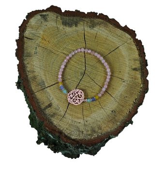 Brățară roz cu talisman (1 buc.)