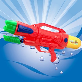 PISTOL CU APĂ XXL - PISTOL CU APĂ SUPER SOAKER - DIMENSIUNI: 63.5 x 10 x 26 CM - PISTOL CU APĂ CU DUBLU JET (1 buc.)