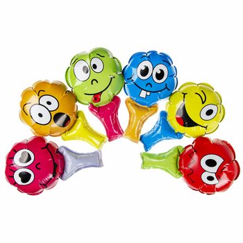 BALOANE SMILEY AUTOUMFLABILE CU MÂNER (48 buc.)