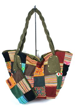 Geantă Patchwork B-FAIR Mare Verde (1 buc)