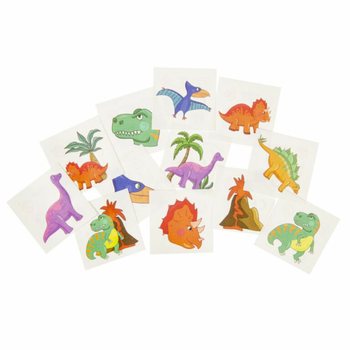 TATUAJE TEMPORARE - DINOSAUR, Fiecare pachet 12x Tatuaje (48 buc.)