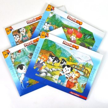 Puzzle Mare cu 15 Piese - Model: Prietenii (12 buc.)