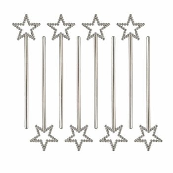 Baghetă magică cu stea, 17 cm (1 pachet de 8 buc.)