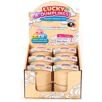 RAGE - LUCKY DUMPLINGS - Jucărie Squishy Bun Dumplings MARE Dim. 8.5 x 8.5 x 4.8 Cm - &Icirc;N DISPLAY (12 buc.)