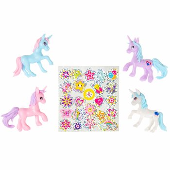UNICORN DE BUZUNAR - UNICORN + AUTOCOLANTE &Icirc;N PUNGĂ CADOU - &Icirc;N DISPLAY (24 buc.)