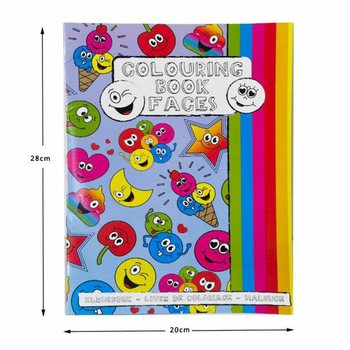 Carte de Colorat A4 Smiley cu Autocolante (12 Bucăți)
