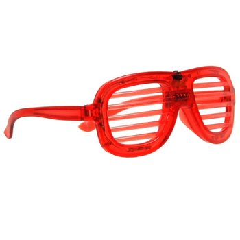 Ochelari SHUTTER SHADES cu Iluminare LED - Culoare: Roșu (12 buc.)