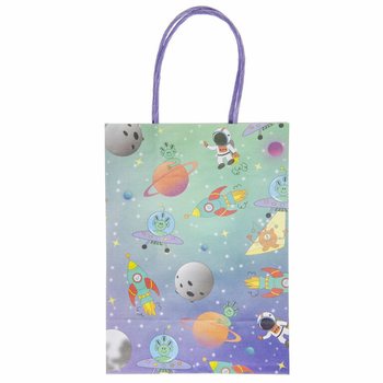 Pungi cadou din h&acirc;rtie Spațiu - 12 Bucăți