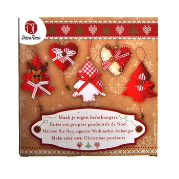 Set DIY 5 Piese pentru Confecționarea Ornamentelor de Crăciun - Model 2 (6 buc.)