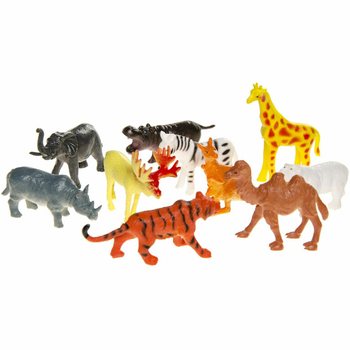 Set 12 piese figurine animale sălbatice