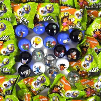 BILE DE STICLĂ LICENȚIATE - NICKELODEON DORA, SPONGEBOB (96 buc.)