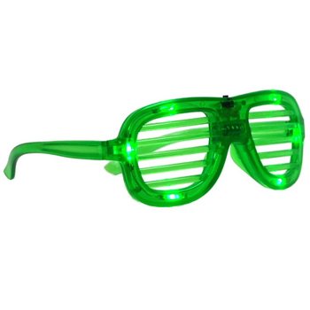 OCHELARI SHUTTER SHADES CU ILUMINARE LED - CULOARE: VERDE (12 buc.)