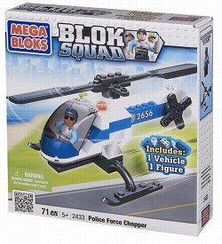 ELICOPTER DE POLIȚIE MEGABLOKS BLOK SQUAD - 2433 (1 buc.)