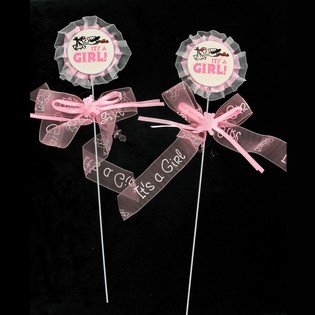 Topper pentru Tort Naștere - It's a Girl (12 buc.)