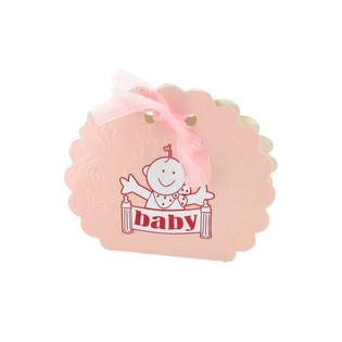 Cutiuțe Cadou pentru Baby Shower - Roz (12 buc.)