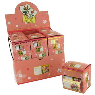Abțibilduri pentru Cadouri/Felicitări - Model Flori (12 buc.)