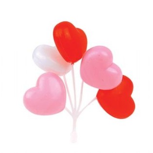 TOPPERE CUPCAKE - BALOANE INIMĂ (27 buc.)